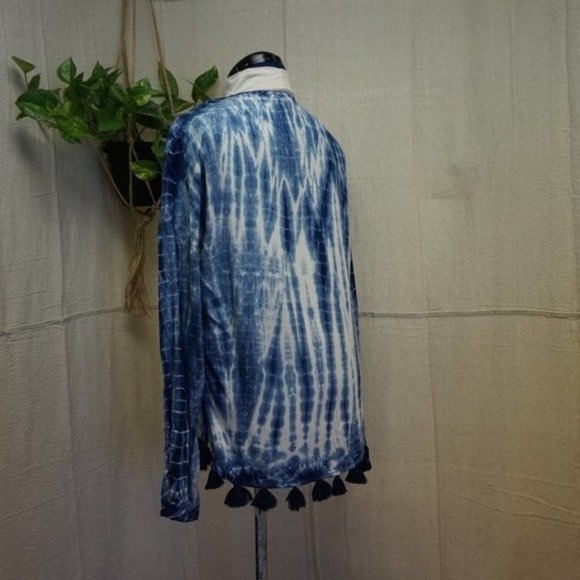 Jachs Girlfriend Boho tassel long sleeve blouse small - Picture 4 of 7
